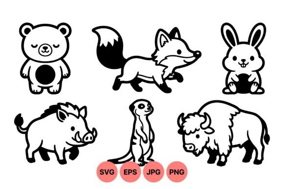 Download Cute Woodland Animal SVG Set - Woodland animal svg Collection