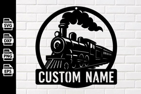 Download Personalized Custom Train Sign - Premium Bundle