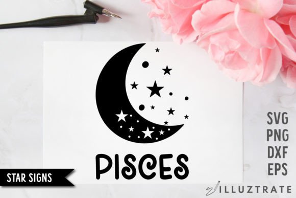Download Pisces SVG Cut File | Star Sign Cutting - Star sign Collection