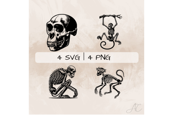 Download Monkey SVG Bundle, Monkey Skeleton PNG - Monkey svg Collection