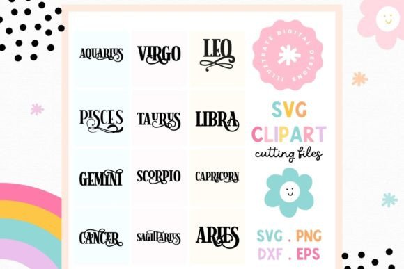 Download Star Sign SVG Cut File | Horoscope - Star sign Collection