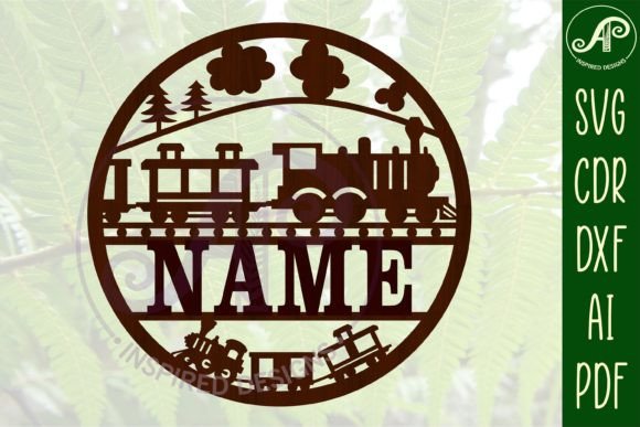 Download Train Name Sign SVG Cut File - Train name sign Collection