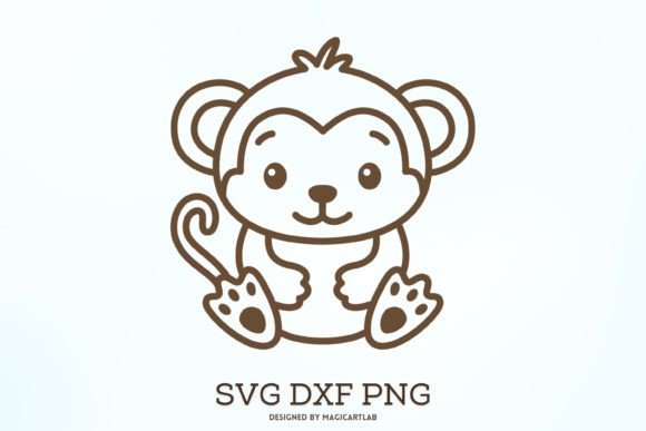 Download Cute Monkey Svg, Monkey Clipart - Monkey svg Collection