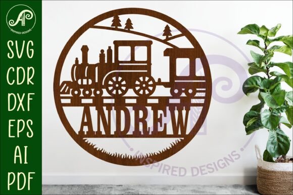 Download Train Name Sign Svg Laser - Premium Resources