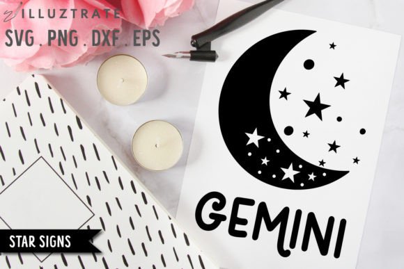 Download Gemini SVG Cut File | Star Sign Cutting - Star sign Collection