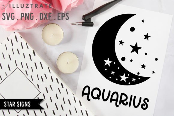 Download Aquarius SVG Cut File | Star Sign - Star sign Collection